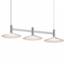  1783.16-CON - 3-Light Linear Pendant w/Shallow Cone Shades