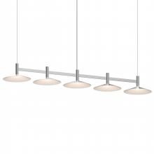  1785.16-CON - 5-Light Linear Pendant w/Shallow Cone Shades