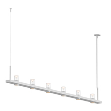 Sonneman 20QWL08B - 8&#39; Linear LED Pendant with Clear w/Cone Uplight Trim