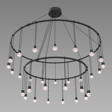 Sonneman S1F38K-SC06XX12-RP04 - 32&#34;/48&#34; Double Ring with Crystal Oval Luminaires