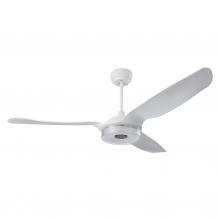 Carro USA S563F-L13-W1-1 - Icebreaker 56-inch Indoor/Outdoor Smart Ceiling Fan, Dimmable LED Light Kit & Remote