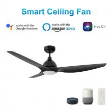 Carro USA VS523K-L12-B2-1 - Cranston 52-inch Smart Ceiling Fan with Remote, Light Kit Included, Works with Google Assistant, Ama