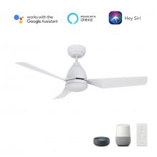 Carro USA VS443N2-L12-W1-1 - Roque 44'' Smart Ceiling Fan with Remote, Light Kit Included?Works with Google Assistant and