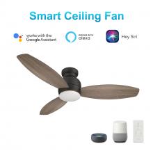 Carro USA VS483Q-L12-BG-1 - Trento 48-inch Smart Ceiling Fan with Remote, Light Kit Included, Works with Google Assistant, Amazo