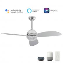 Carro USA VS483Q3-L12-SC-1 - Coren 48&#39;&#39; Smart Ceiling Fan with Remote, Light Kit Included?Works with Google Assistant and