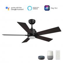 Carro USA VS485J1-L11-BG-1 - Ascender 48-inch Smart Ceiling Fan with Remote, Light Kit Included, Works with Google Assistant, Ama