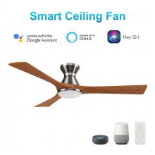 Carro USA VS523A2-L12-SM2-1-FM - Nicolet 52'' Smart Ceiling Fan with Remote, Light Kit Included?Works with Google Assistant a