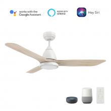 Carro USA VS523F3-L12-WM1-1 - Garrick 52&#39;&#39; Smart Ceiling Fan with Remote, Light Kit Included?Works with Google Assistant a