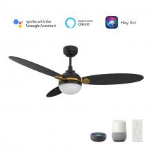 Carro USA VS523Q4-L12-B2-1G - Pearla 52'' Smart Ceiling Fan with Remote, Light Kit Included?Works with Google Assistant an