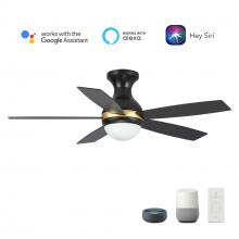 Carro USA VS525Q2-L12-B2-1 - Twister 52'' Smart Ceiling Fan with Remote, Light Kit Included?Works with Google Assistant a