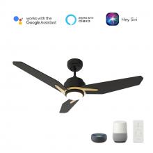 Carro USA VS563J3-L11-B2-1G - Tracer 56-inch Smart Ceiling Fan with Remote, Light Kit Included, Works with Google Assistant, Amazo
