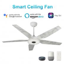  VS565S-L13-W7-1 - Elira 56-inch Indoor/Outdoor Smart Ceiling Fan, Dimmable LED Light Kit & Remote Control, Works with