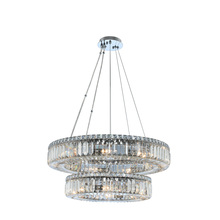  11775-010-FR001 - Rondelle (18 + 26) Inch 2 Tier Pendant