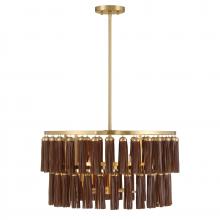  7-2747-4-322 - Aquitane 4-Light Pendant in Warm Brass