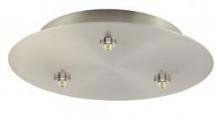 Stone Lighting CPLVRN3PC - Canopy Line Voltage 3 Light Round 12&#34; Polished Chrome