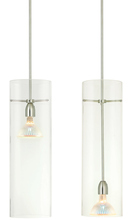 Stone Lighting PD154CRPNM5M - Pendant Kitchen Clear Polished Nickel MR16 Hal 50W Monopoint