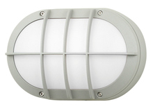 Stone Lighting WO817WHMB6 - Outdoor Wall Lux Ovale Grid White Medium Base Incandescent 60W A19