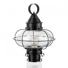 Norwell 1321-BL-CL - Cottage Onion Outdoor Post Lantern