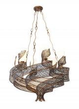  240C06HO - Flow 6-Lt Chandelier - Hammered Ore