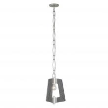  268M01SOG - Lofty 1-Lt Mini Pendant - Silverado/Grey Wood