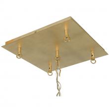  301M05GD - Square 5-Port Canopy - Gold