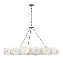  370C09HG - Cosmos 9-Lt Chandelier - Havana Gold