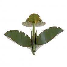  901S03 - Banana Leaf 3-Lt Semi-Flush - Banana Leaf