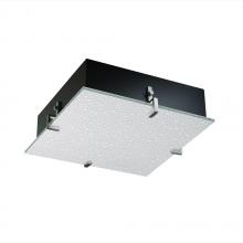 Justice Design Group 3FRM-5557-FIZZ-CROM - Clips 16&#34; Square Flush-Mount