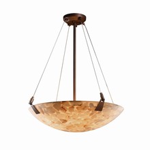 Justice Design Group ALR-9642-35-DBRZ - 24&#34; Pendant Bowl w/ Tapered Clips
