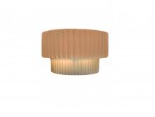 Justice Design Group CER-5780-ADOB - Tier ADA Pleated Wall Sconce