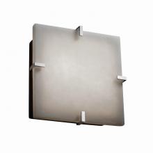 Justice Design Group CLD-5555-CROM - Clips 12&#34; Square Flush-Mount