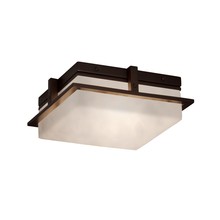 Justice Design Group CLD-7560W-DBRZ - Avalon 10&#34; Small LED Outdoor Flush-Mount