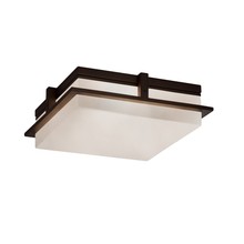 Justice Design Group CLD-7569W-DBRZ - Avalon 14&#34; Large LED Outdoor Flush-Mount