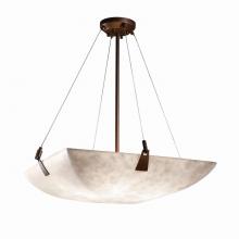 Justice Design Group CLD-9642-25-DBRZ - 24&#34; Pendant Bowl w/ Tapered Clips