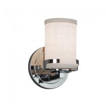 Justice Design Group FAB-8451-10-WHTE-CROM - Atlas 1-Light Wall Sconce