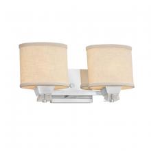 Justice Design Group FAB-8472-30-WHTE-CROM - Ardent 2-Light Bath Bar