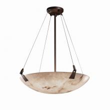 Justice Design Group FAL-9642-35-DBRZ - 24&#34; Pendant Bowl w/ Tapered Clips