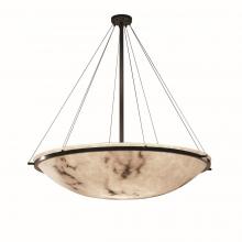 Justice Design Group FAL-9697-35-DBRZ - 48" Round Pendant Bowl w/ Ring