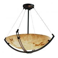 Justice Design Group FAL-9722-35-DBRZ - 24&#34; Pendant Bowl w/ Crossbar