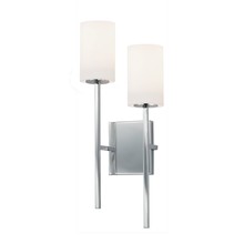 Justice Design Group FSN-4022-OPAL-CROM - Rise ADA 2-Light Wall Sconce