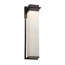 Justice Design Group FSN-7545W-WEVE-DBRZ - Pacific 24&#34; LED Outdoor Wall Sconce