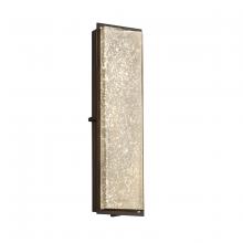 Justice Design Group FSN-7565W-MROR-DBRZ - Avalon 24&#34; ADA Outdoor/Indoor LED Wall Sconce