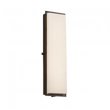 Justice Design Group FSN-7565W-OPAL-DBRZ - Avalon 24&#34; ADA Outdoor/Indoor LED Wall Sconce