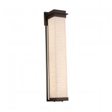 Justice Design Group PNA-7545W-WAVE-DBRZ - Pacific 24&#34; LED Outdoor Wall Sconce