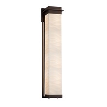 Justice Design Group PNA-7546W-WAVE-DBRZ - Pacific 36&#34; LED Outdoor Wall Sconce