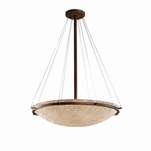 Justice Design Group PNA-9694-35-BMBO-DBRZ - 36&#34; Round Pendant Bowl w/ Ring