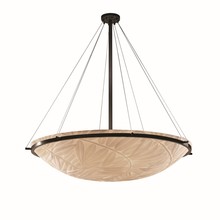 Justice Design Group PNA-9697-35-BMBO-DBRZ - 48&#34; Round Pendant Bowl w/ Ring