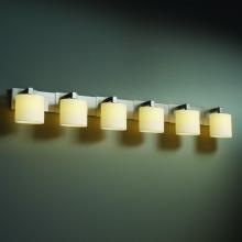 Justice Design Group CNDL-8926-14-AMBR-CROM - Modular 6-Light Bath Bar