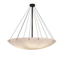  CLD-9668-35-DBRZ-F1 - 72" Round Pendant Bowl w/ Finials