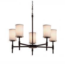  FAB-8410-10-WHTE-DBRZ - Union 5-Light Chandelier